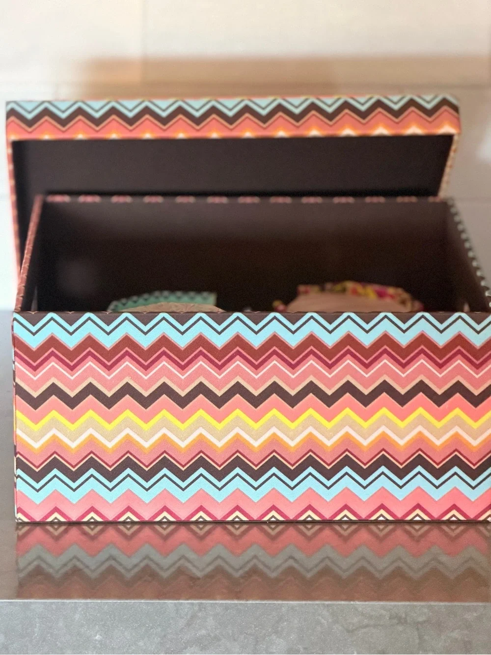 Missoni for Target Chevron Storage Box Bin with Lid Organizer
